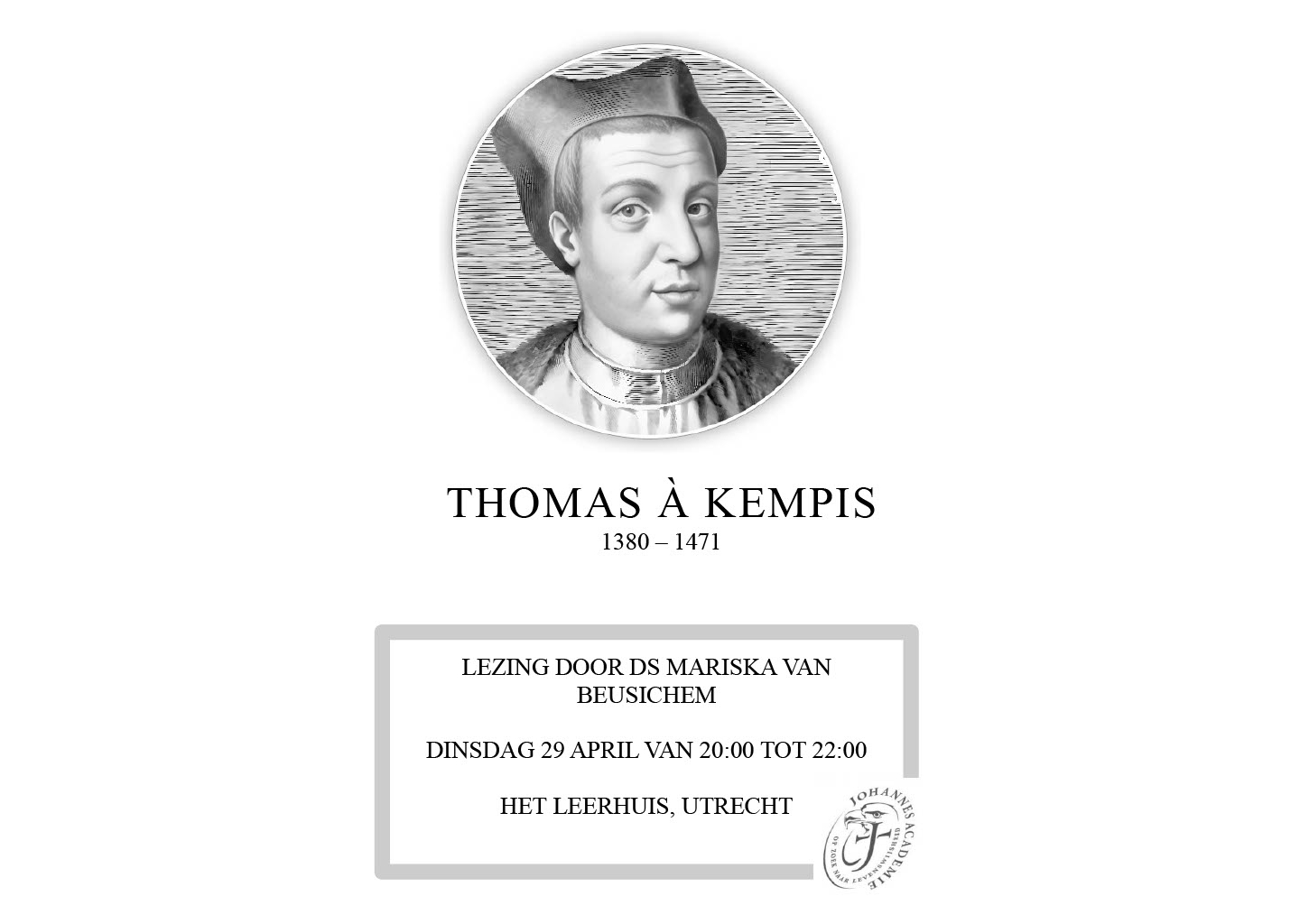 Flyer Thomas a Kempis 1